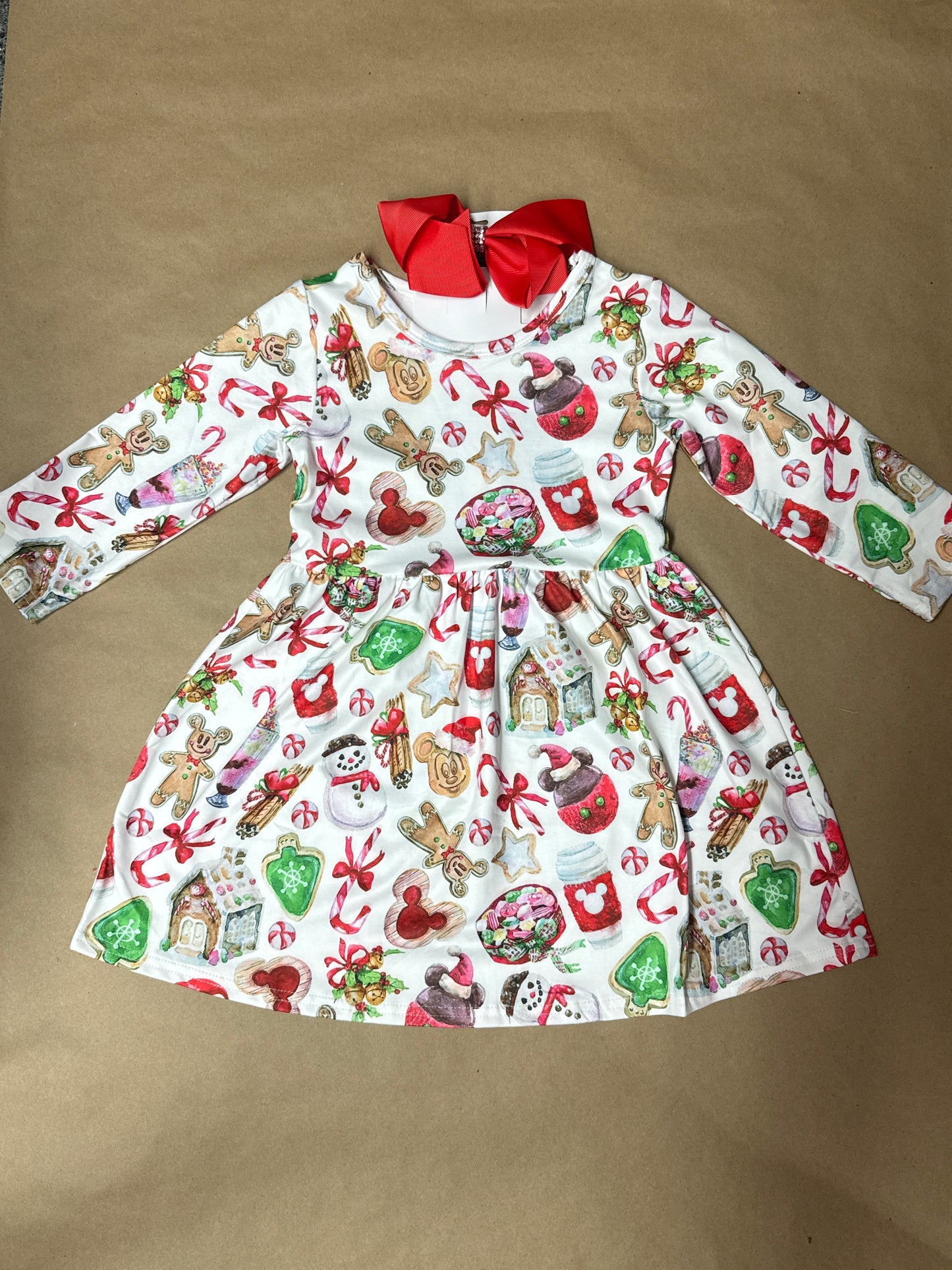 New with Tag Mouse Printed Dress with bow