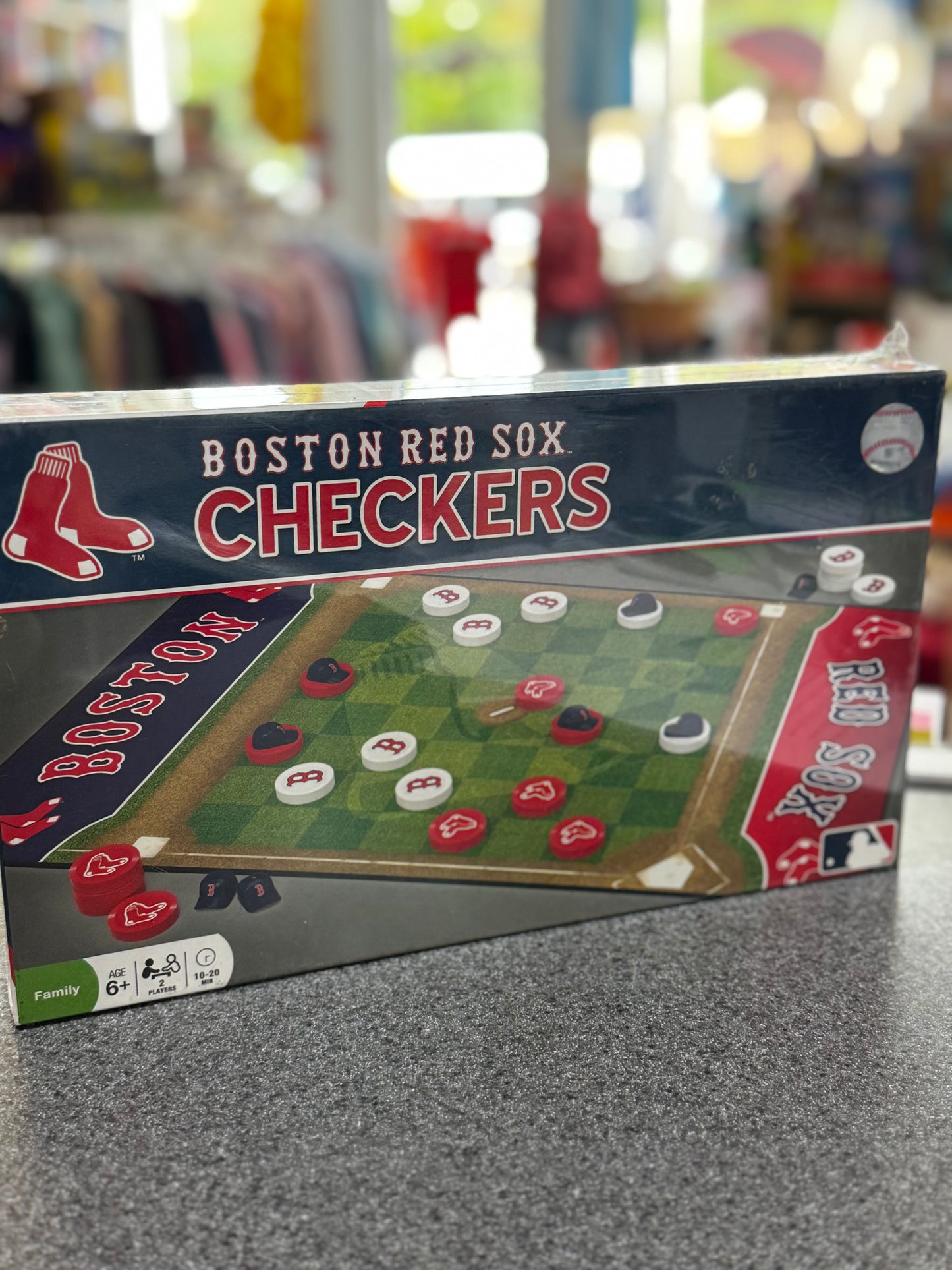 New~ MasterPieces Officially licensed MLB Boston Red Sox Checkers Board Game