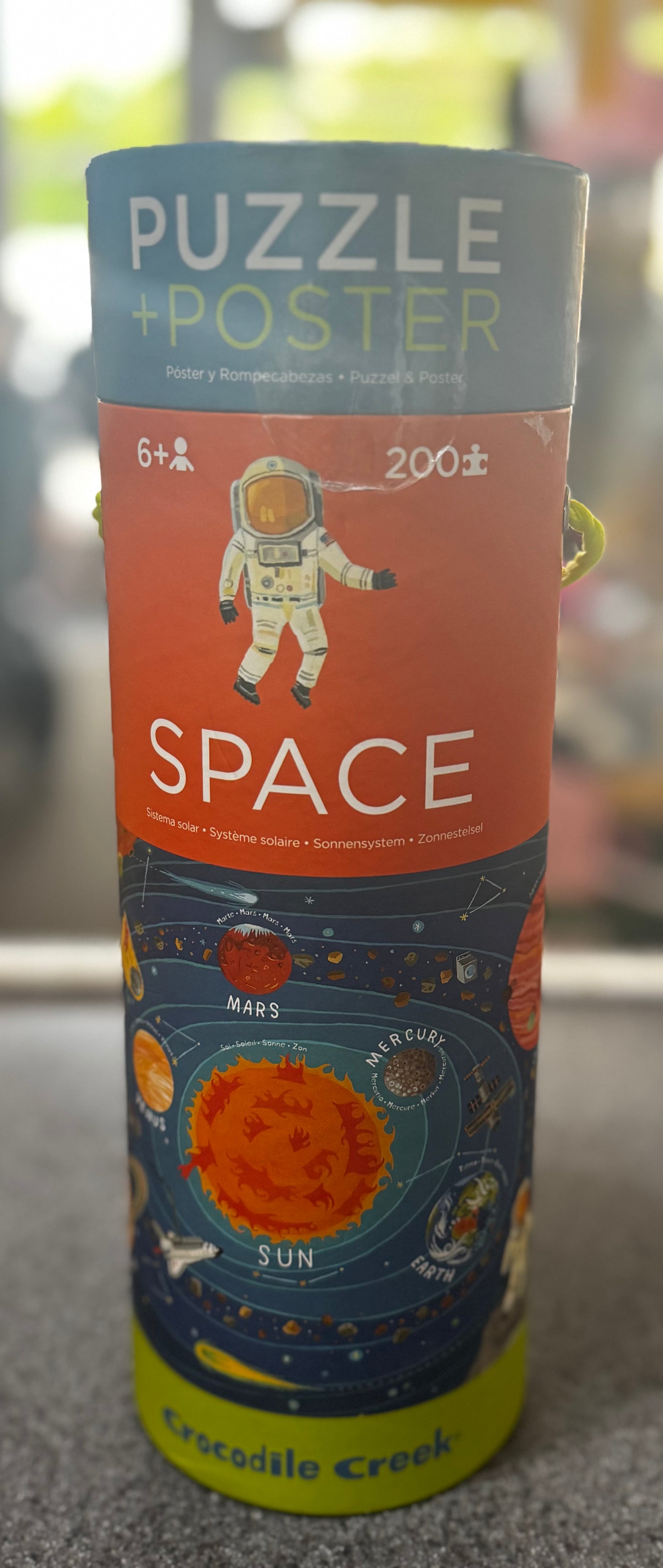 New~ Crocodile Creek Space Exploration 200-Piece Puzzle & Poster set
