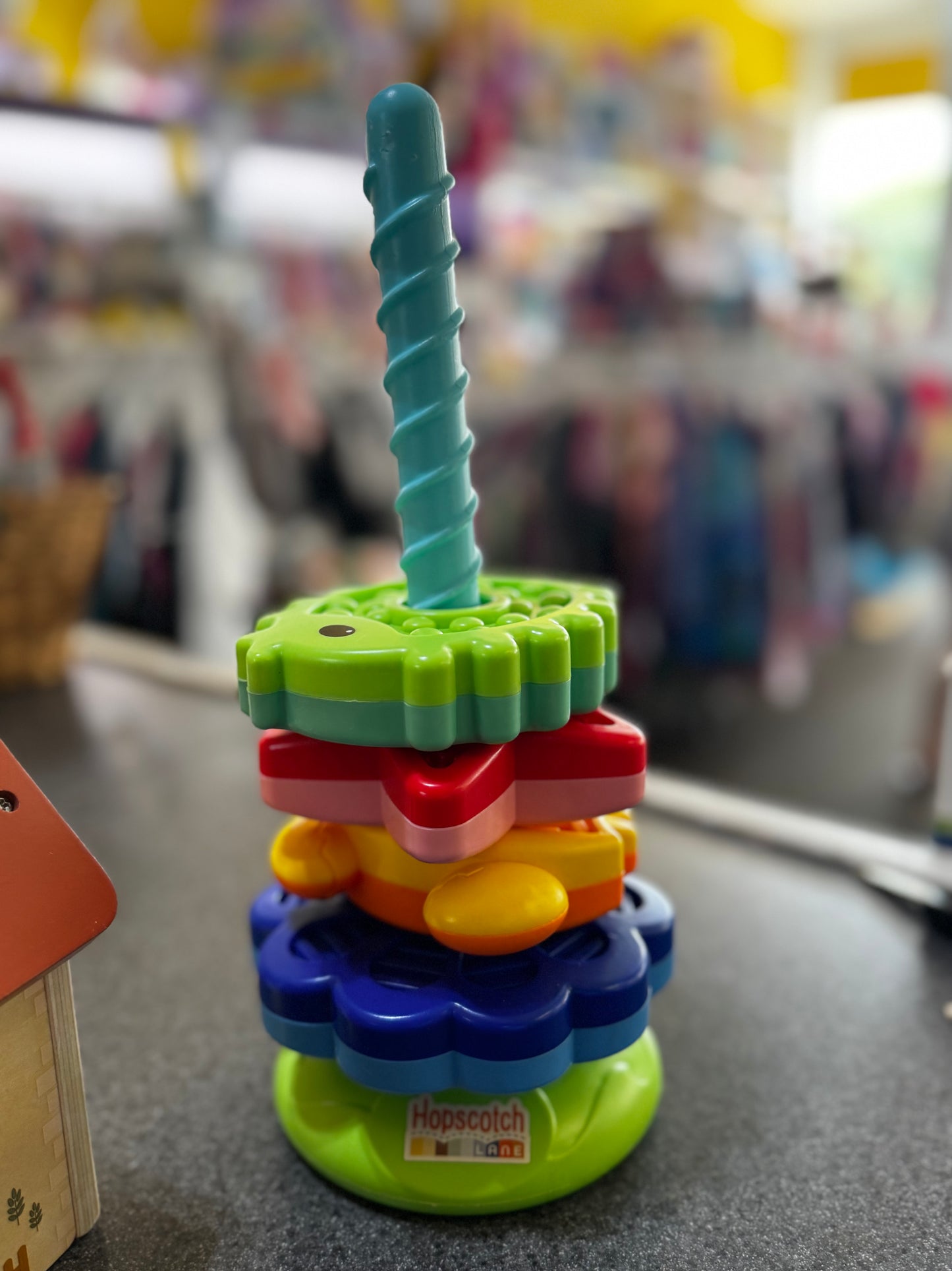 Hopscotch Lane Spinning Stacker toy