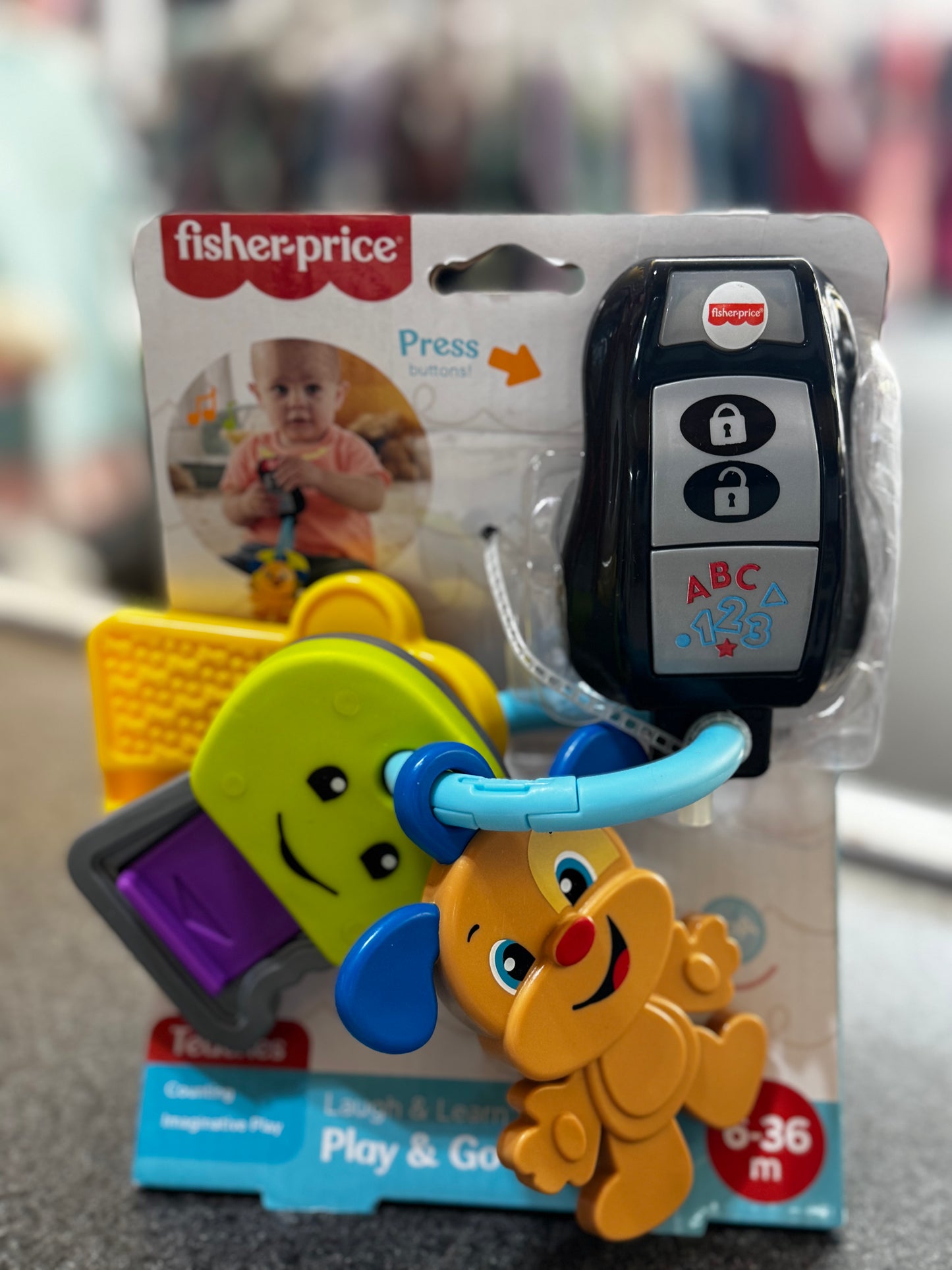 New Fisher-Price Laugh & Learn Play & Go Keys, a musical learning toy