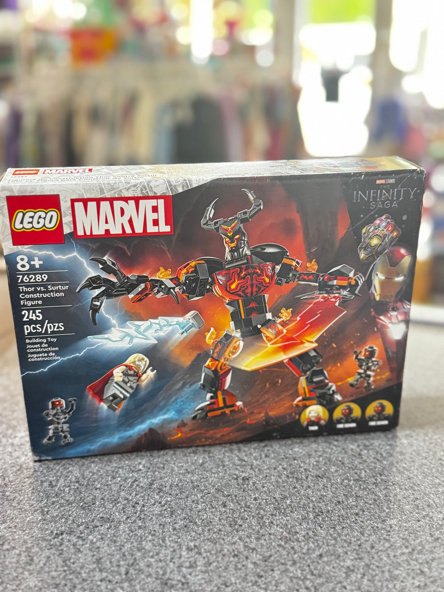 New LEGO Marvel Thor vs. Surtur Construction Figure set 76289