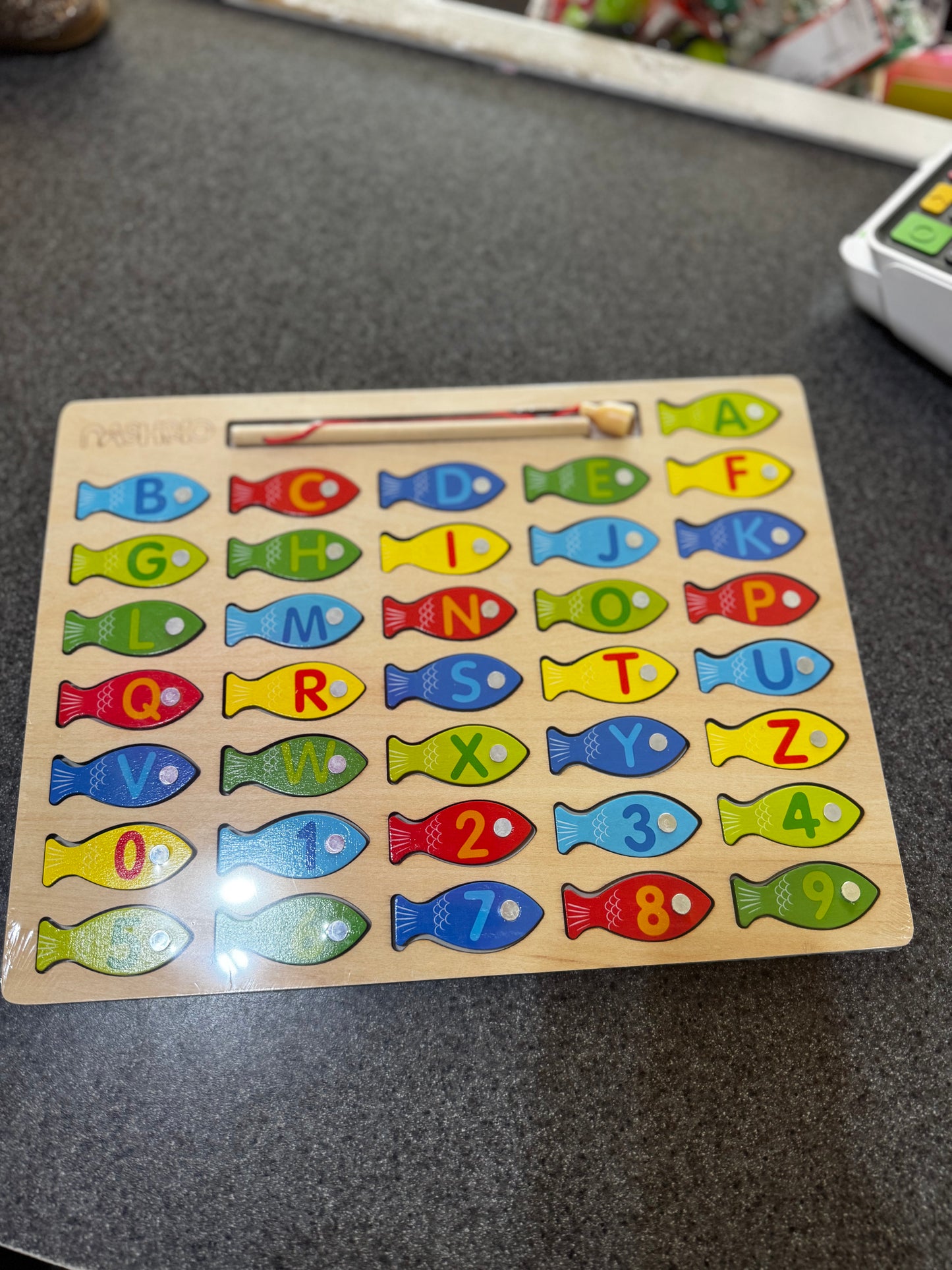 New~ Magnetic Wooden Fishing Game Toy