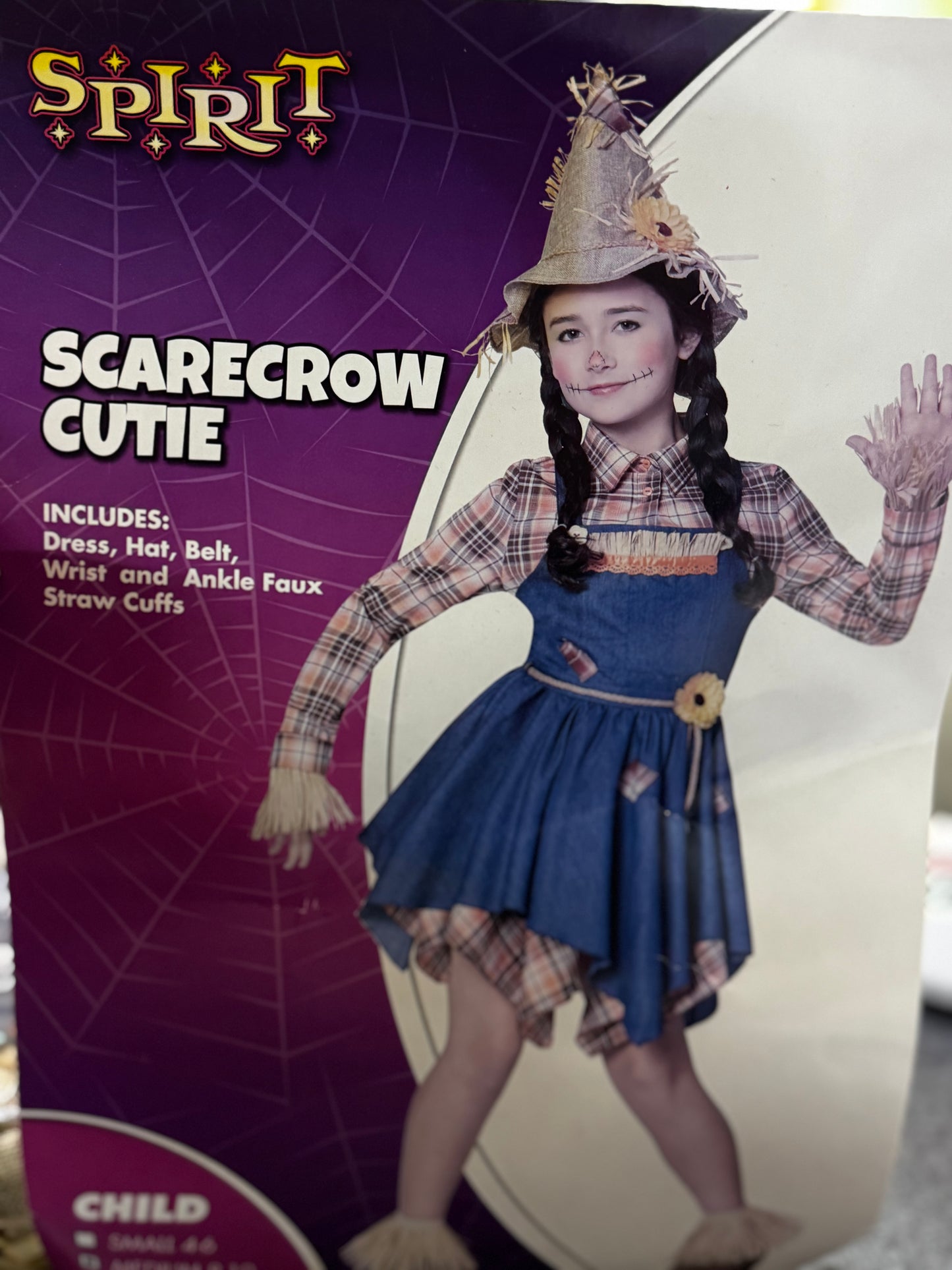 Halloween Costume Scarecrow Cutie 8-10