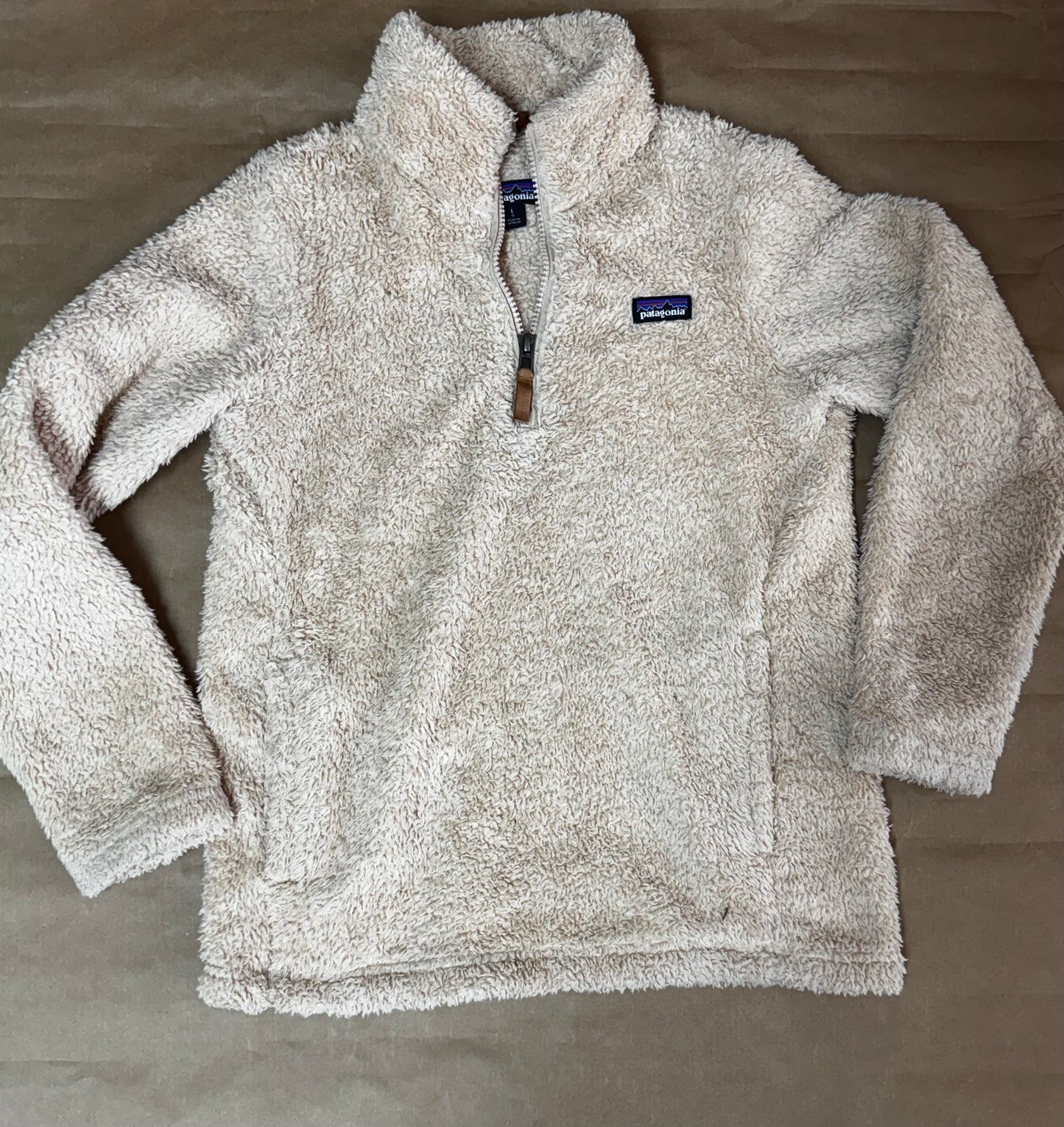 Sz 12 Patagonia Pullover Tan