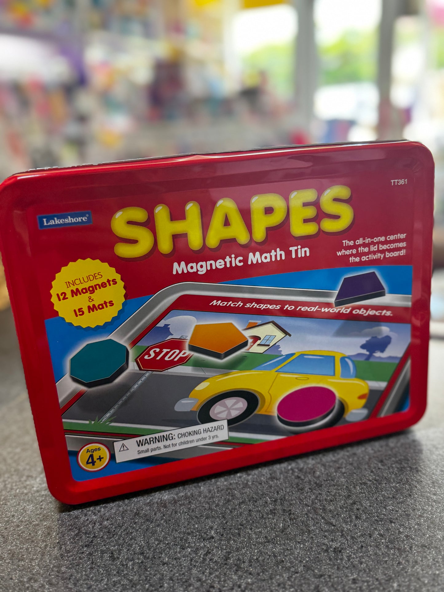 Lakeshore Shapes Magnetic Math Tin