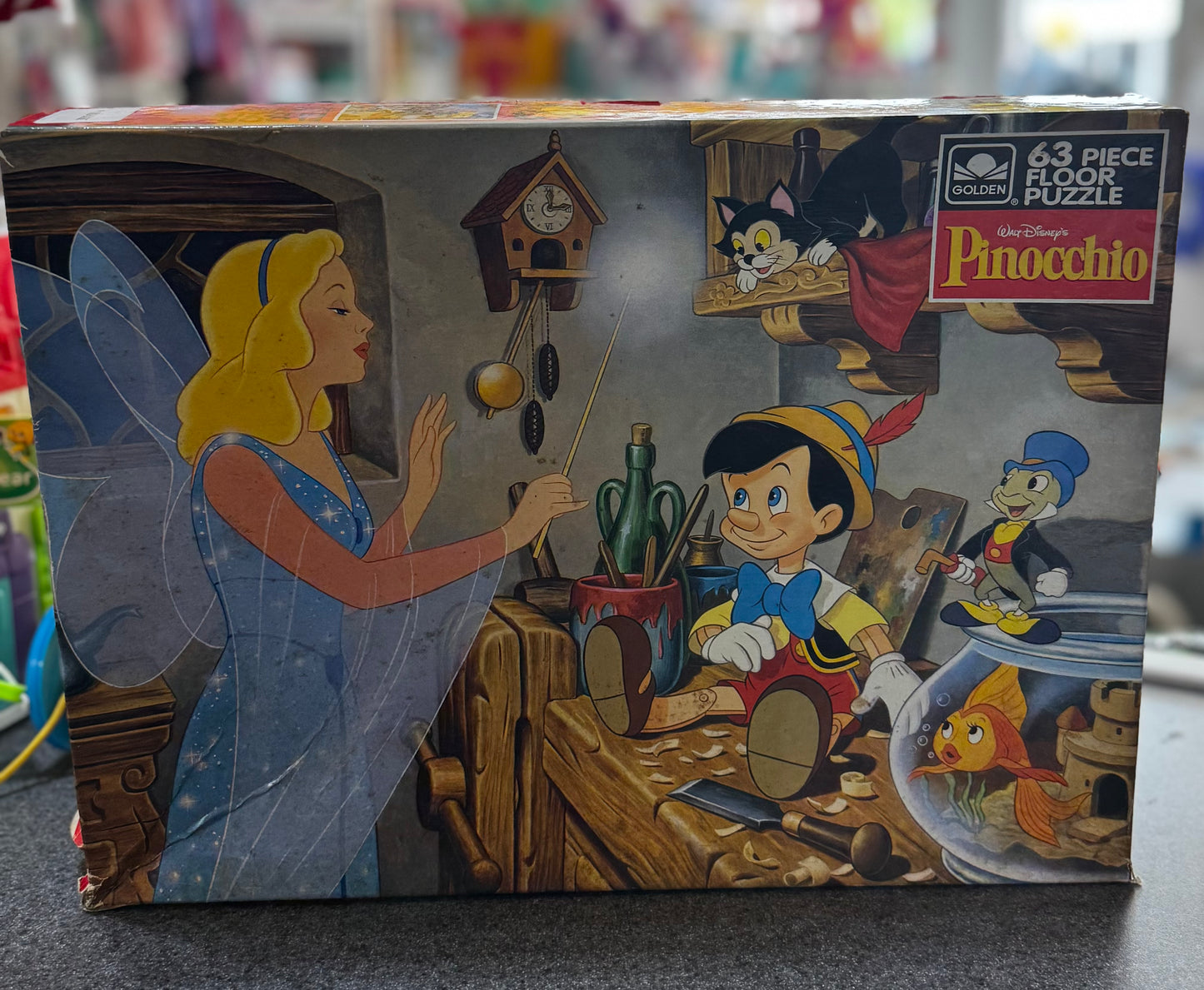 Vintage Golden - Walt Disney's "Pinocchio" 63 Piece Floor Puzzle