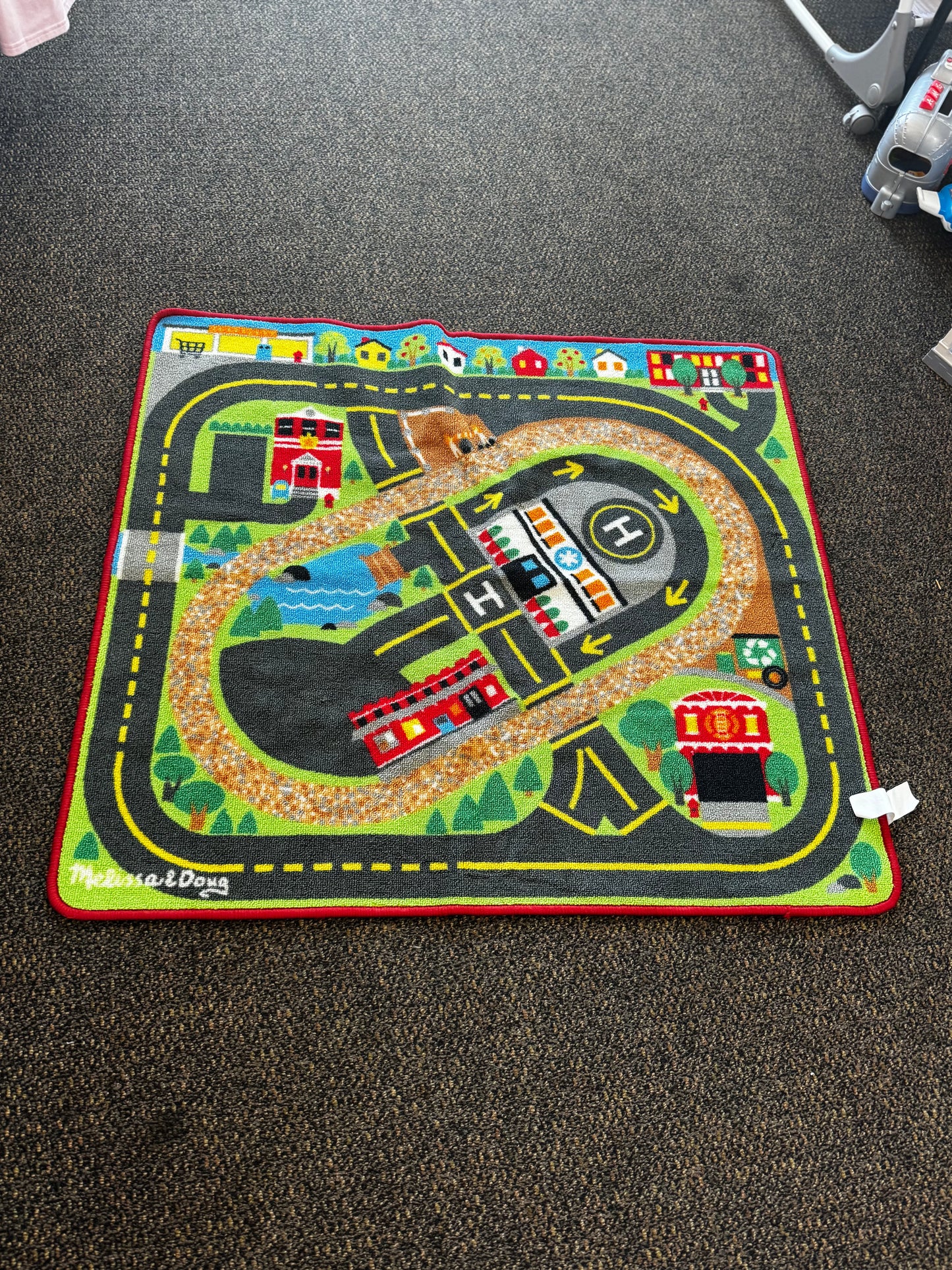 Melissa & Doug Deluxe Multi Vehicle Activity Rug