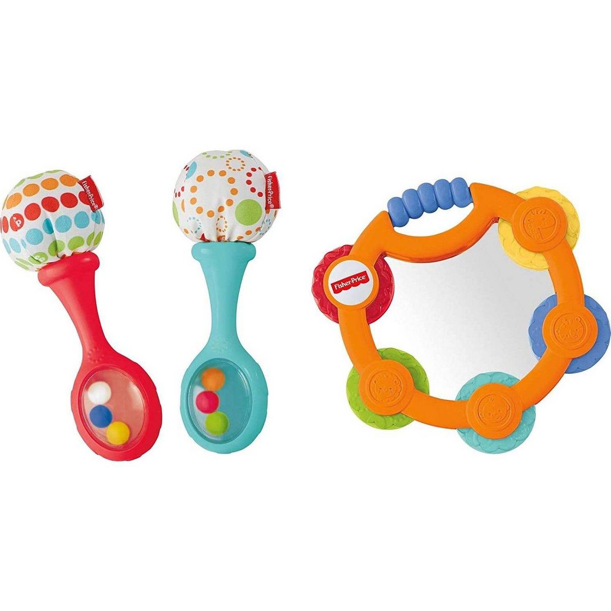 New in box Fisher-Price Tambourine & Maracas Gift Set