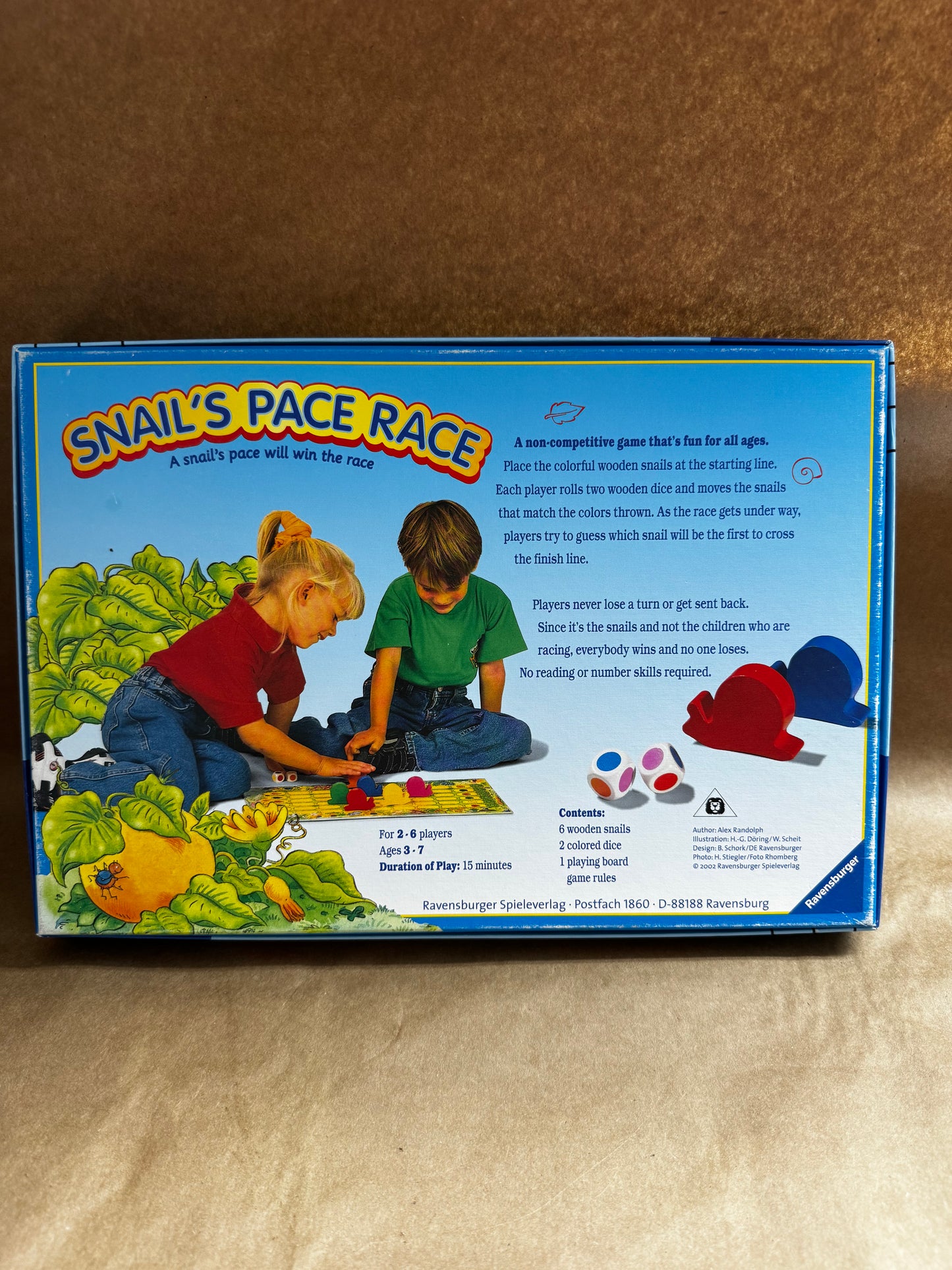 Ravensburger Snail's Pace Race children's board game
