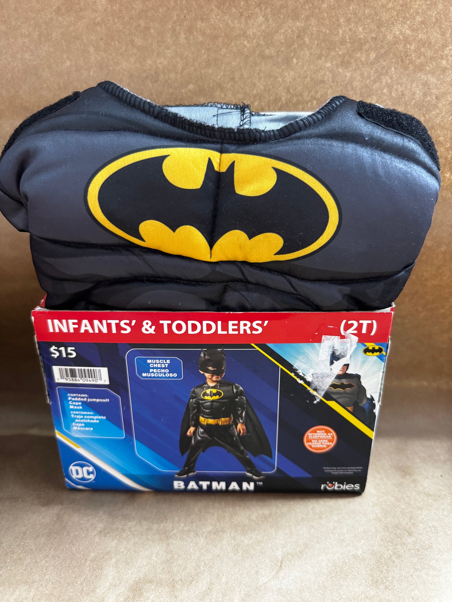 New DC Batman Halloween Costume Size 2T