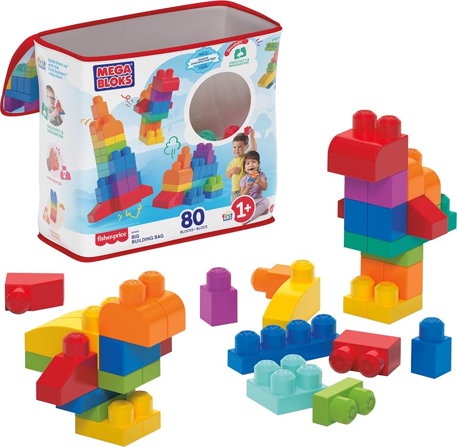 New~ MEGA BLOKS First Builders Big Building Bag Toddler