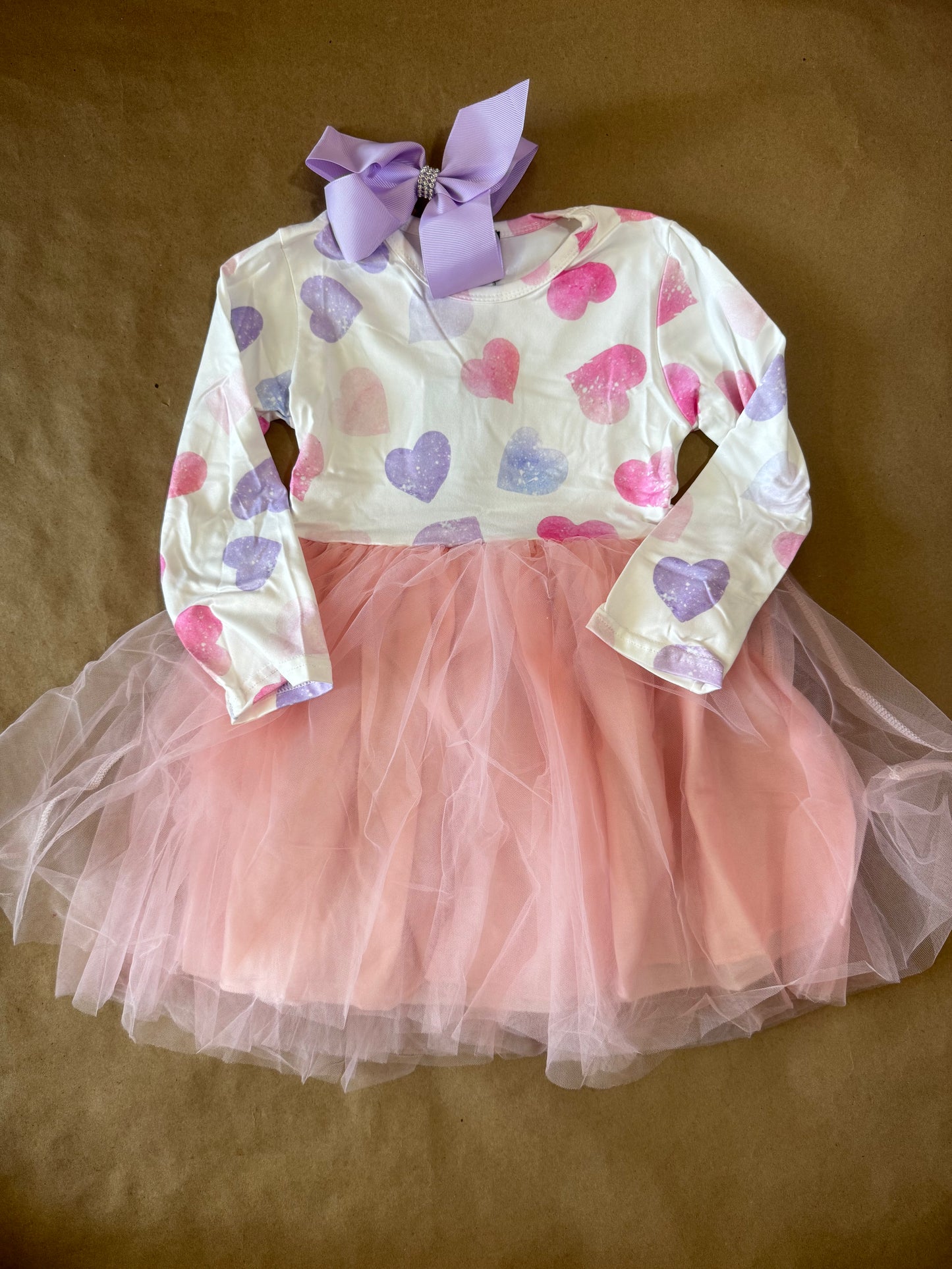 New 2 PC Pastel Heart Dress