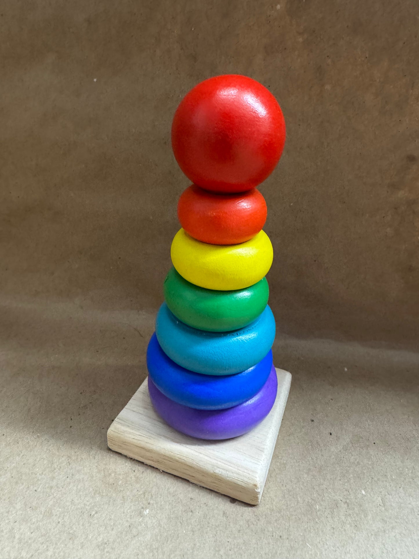 Mini wooden Rainbow Stacker