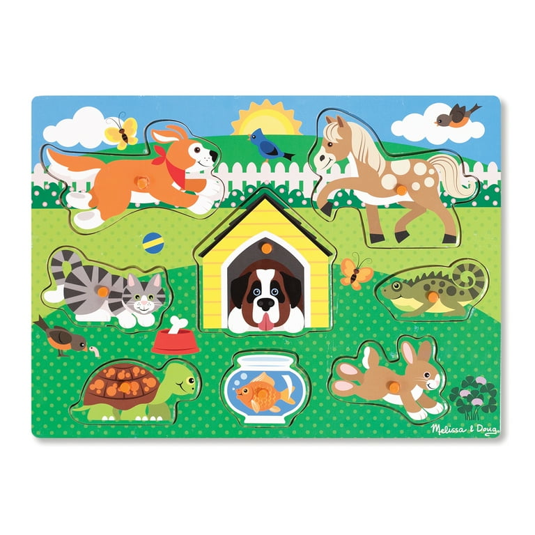 New Melissa and Doug Peg Puzzle pets