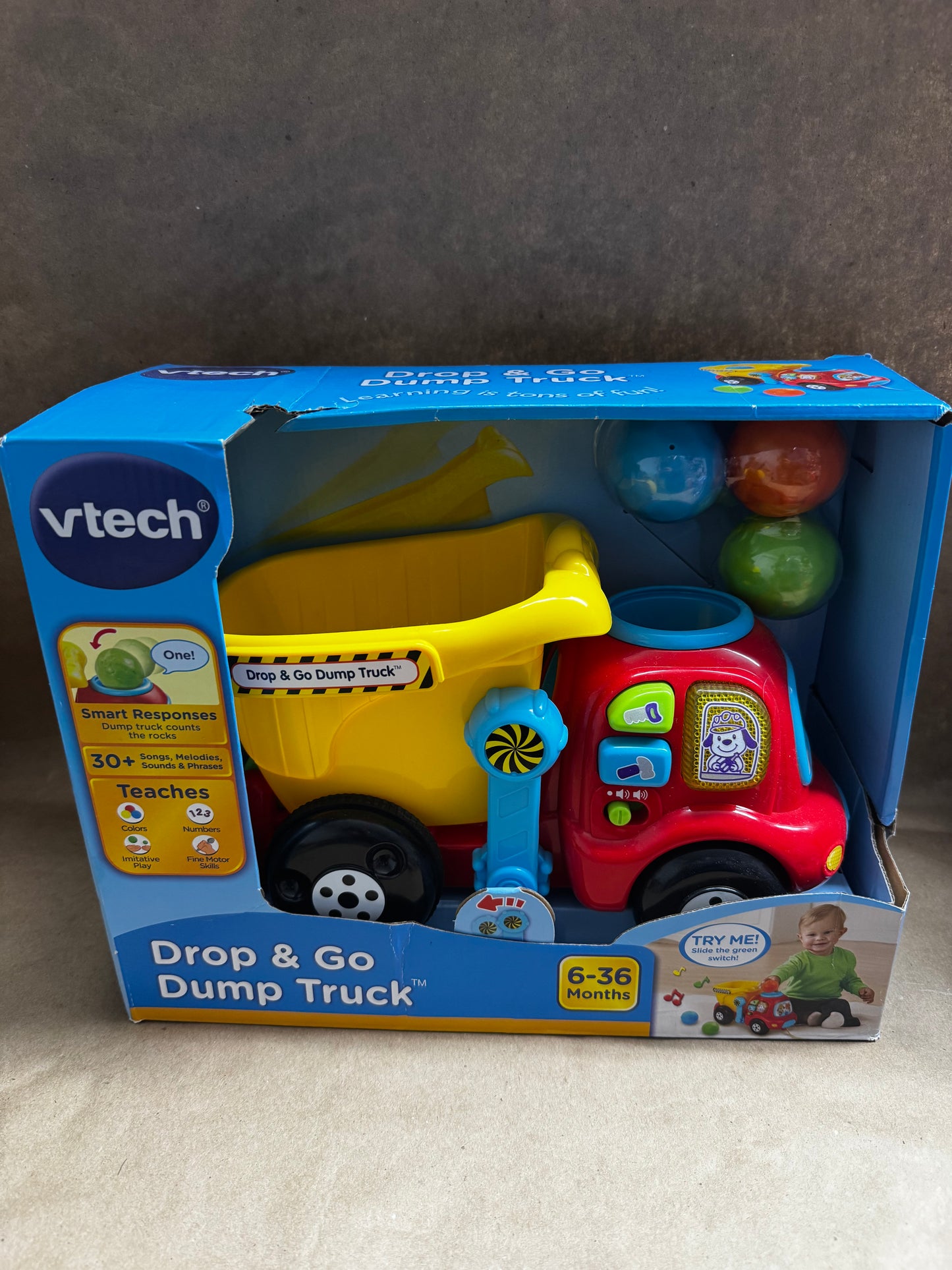 New V Tech Drop & Go Dump Truck
