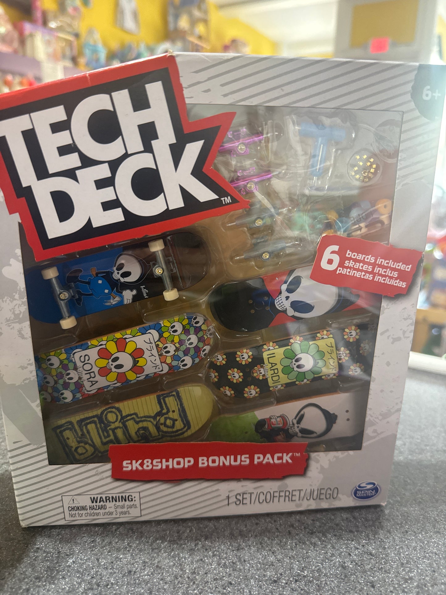New~ Tech Deck Sk8shop Bonus Pack featuring Blind Skateboards graphics.