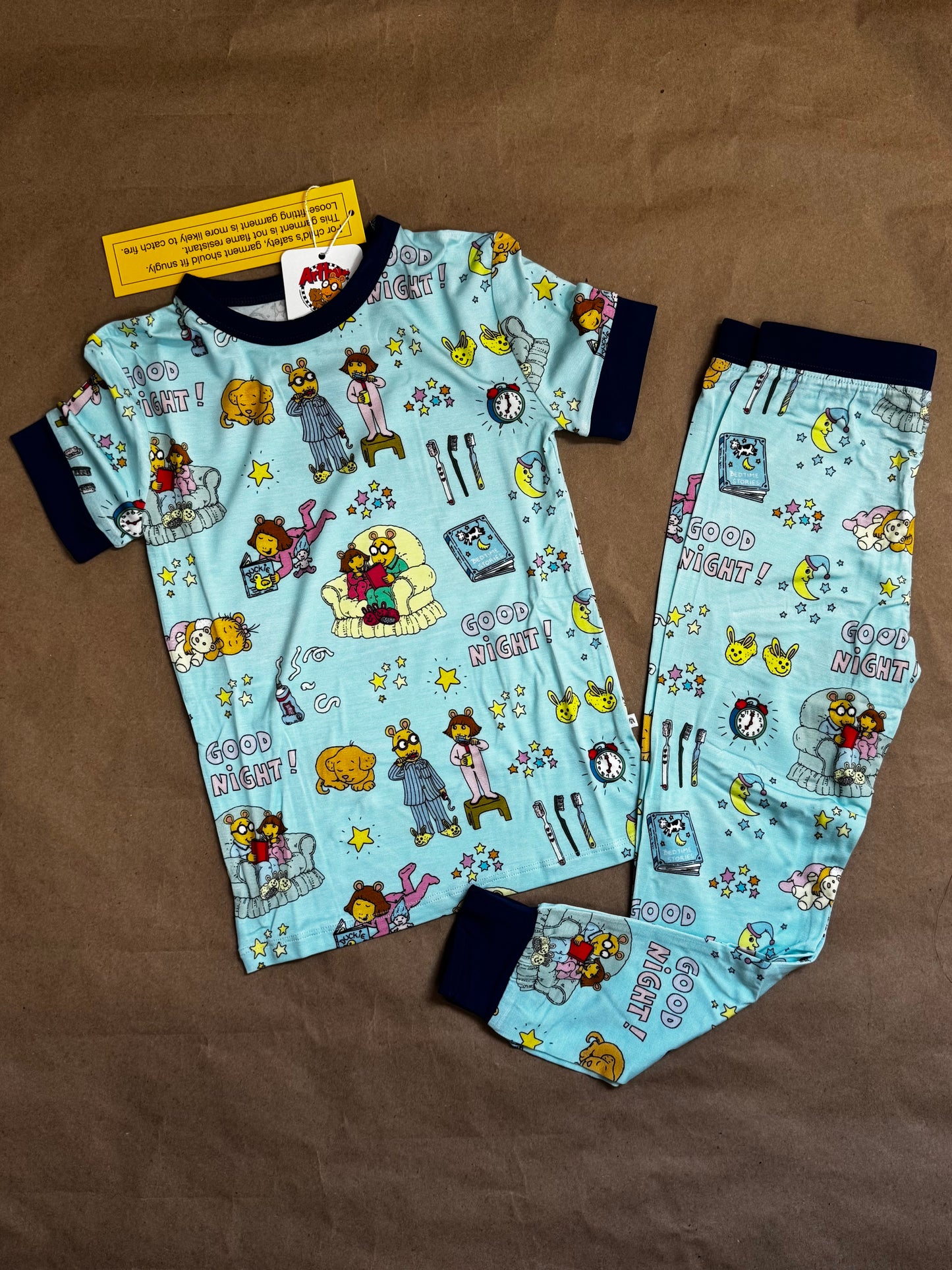 New  Emerson & Friends Bamboo Arthur pj set