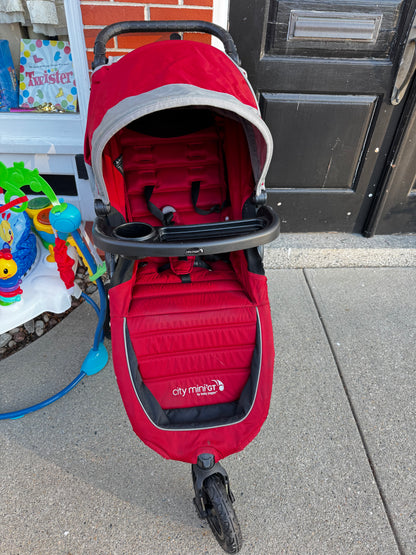 Baby Jogger Stroller City Mini (Red) W/accessories ( Pick up only)