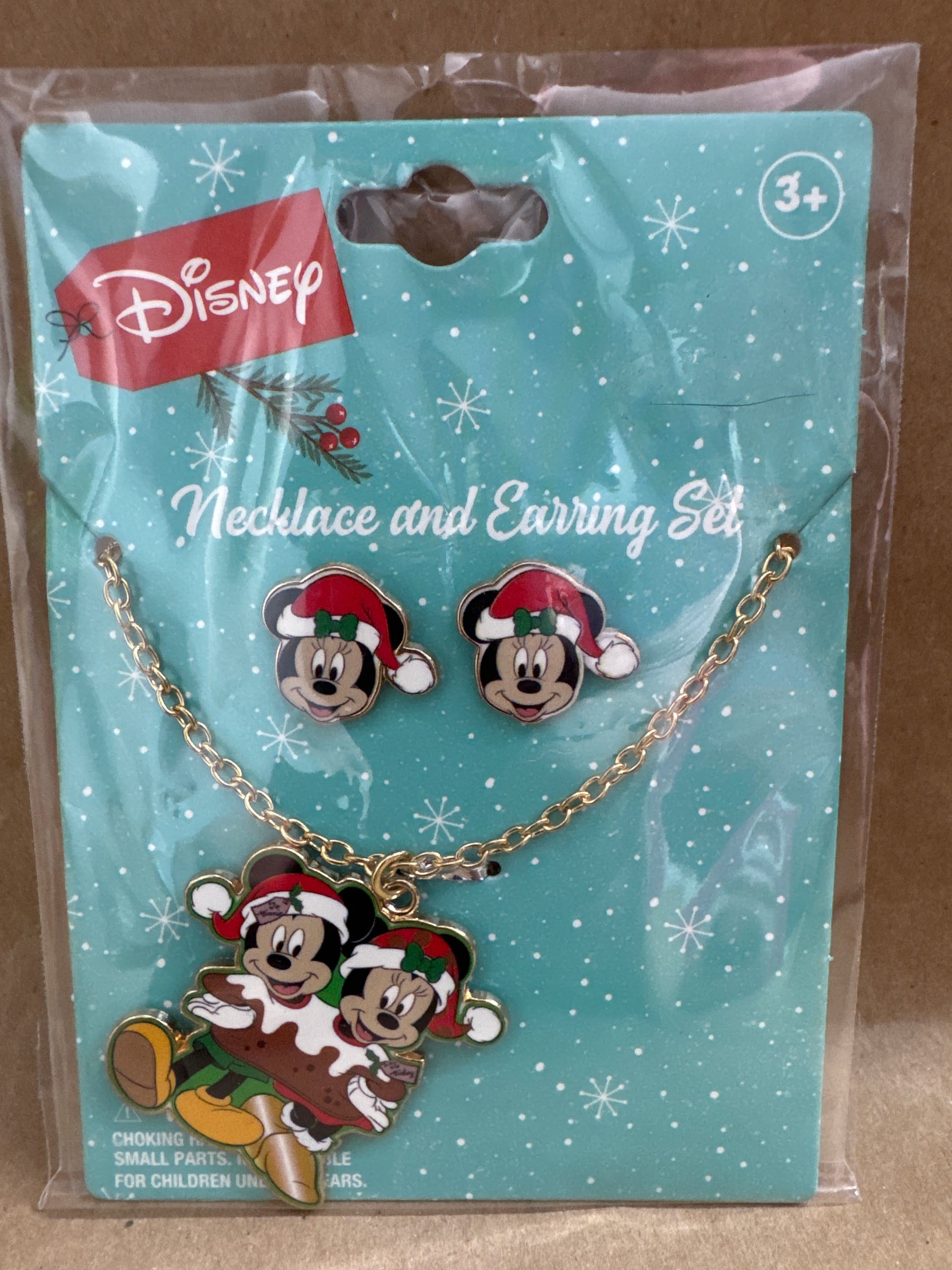 New Disney necklace & earring set Holiday