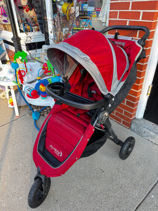 Baby Jogger Stroller City Mini (Red) W/accessories