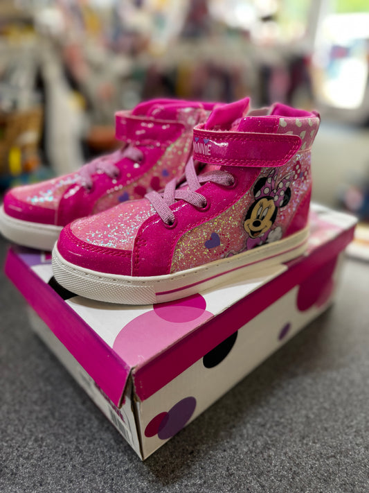 New~ Sz 12 Minnie Mouse High top Shoes