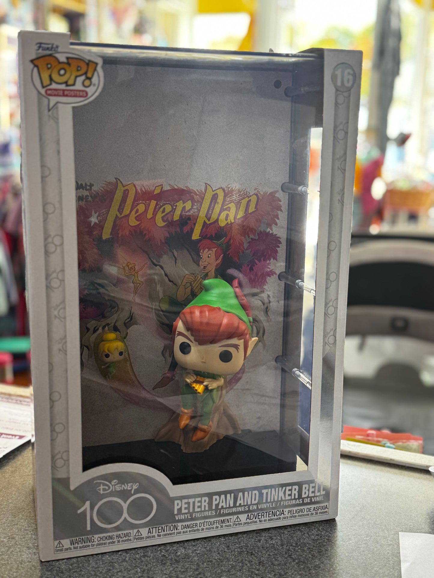 New in box~ Funko Pop! Movie Poster: Disney 100 - Peter Pan and Tinker Bell (#16) collectible figure set