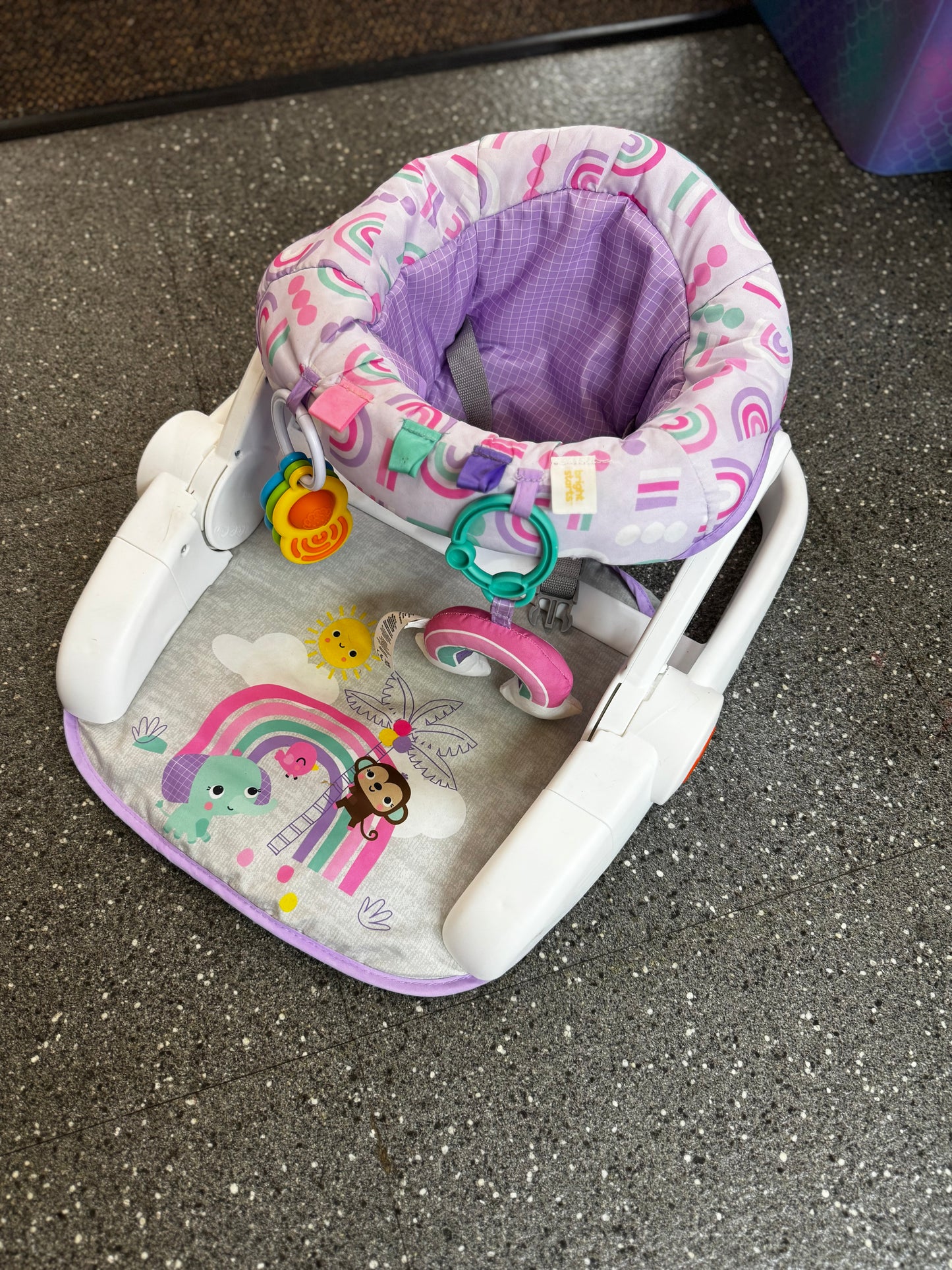 Pick up only~ Bright Starts Learn-to-Sit 2-Position Floor Seat