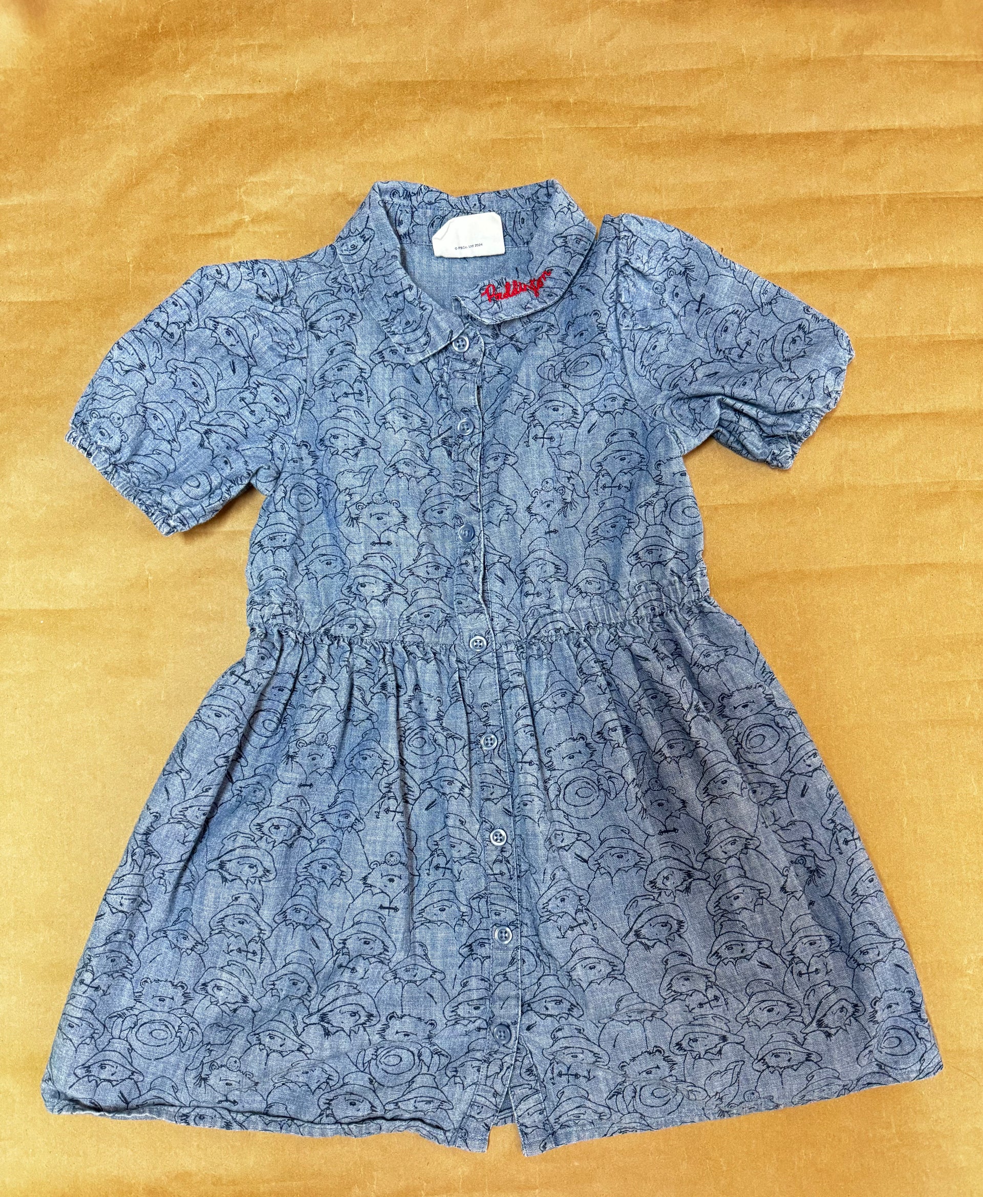 Paddington Bear Printed Dress Size 4T gap
