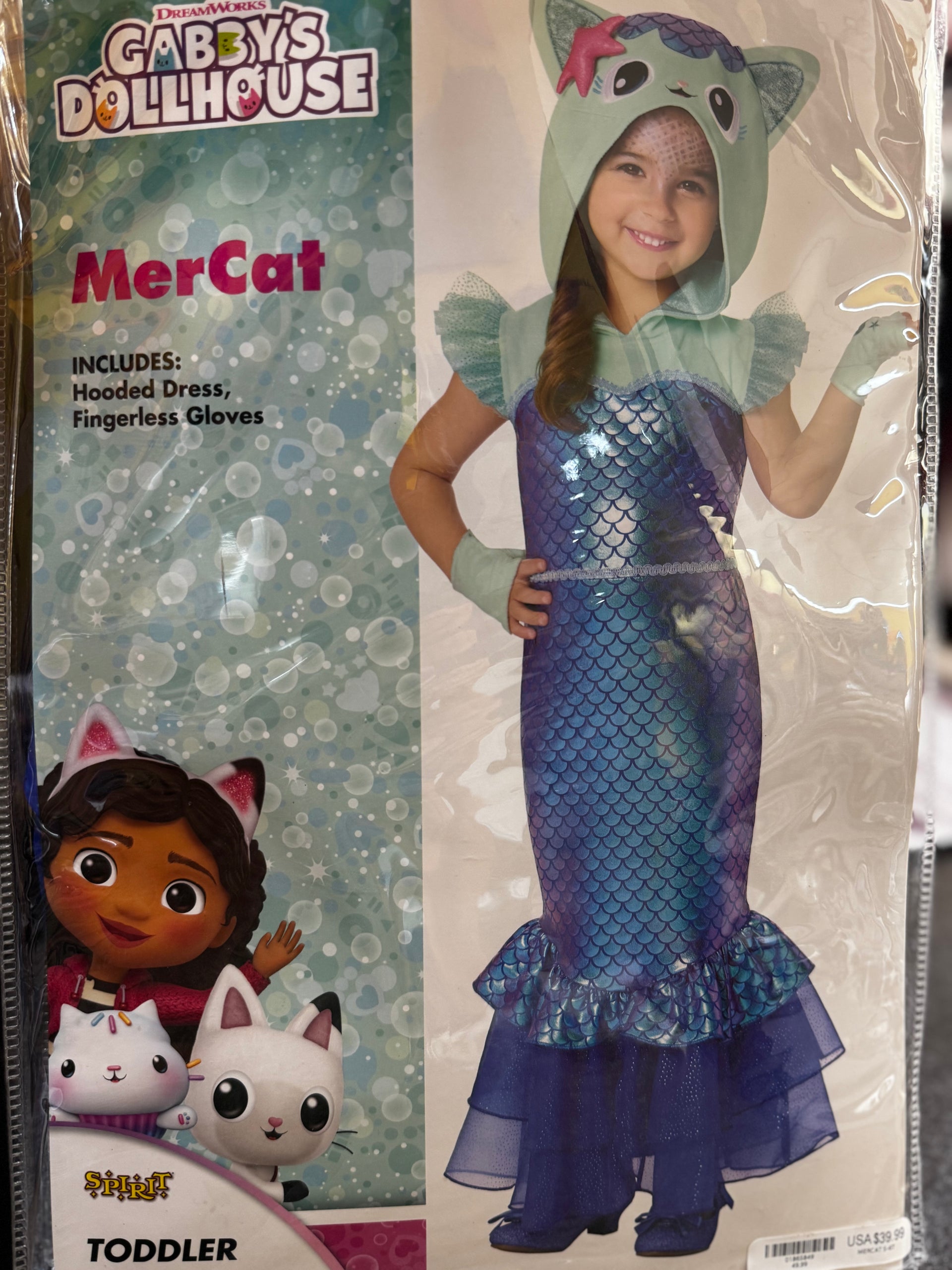 Gabby’s DollHouse MerCat Costume 5-6