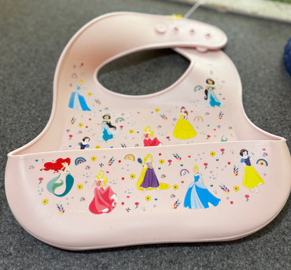 Simple Modern Silicon Bib Toddler food bib princess