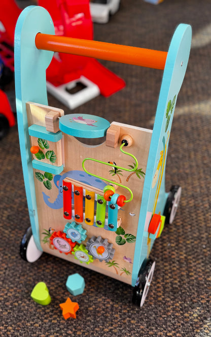 Wood baby Walker/Activity Station (Pick up only)