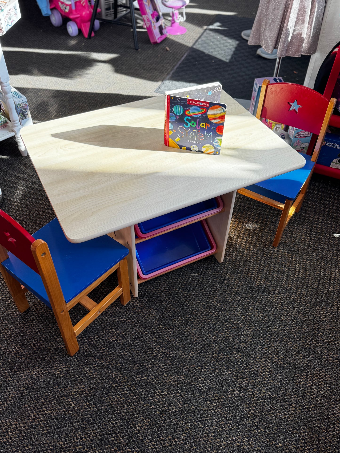 KidKraft Table & Chair set with Storage bins