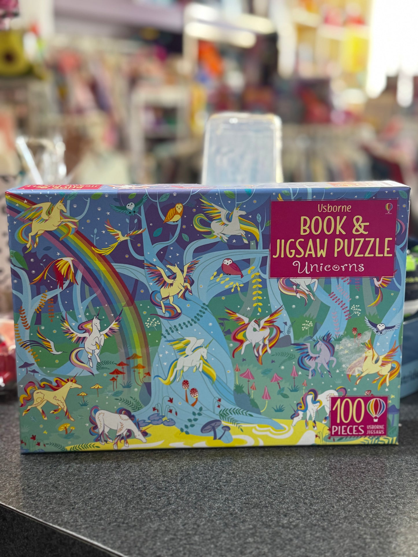 Usborne Book & Jigsaw Unicorns puzzle set