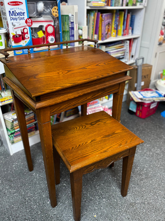 Pick up only~ Solid Wood Childs Desk with Stool