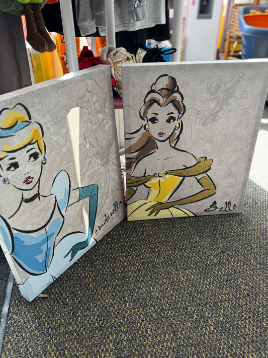 Pick up only~ Disney Princess Canvas Art