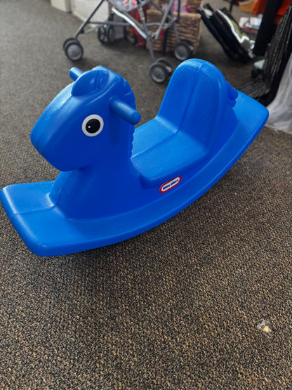 Pick up only~ Little Tikes Rocking Horse Blue