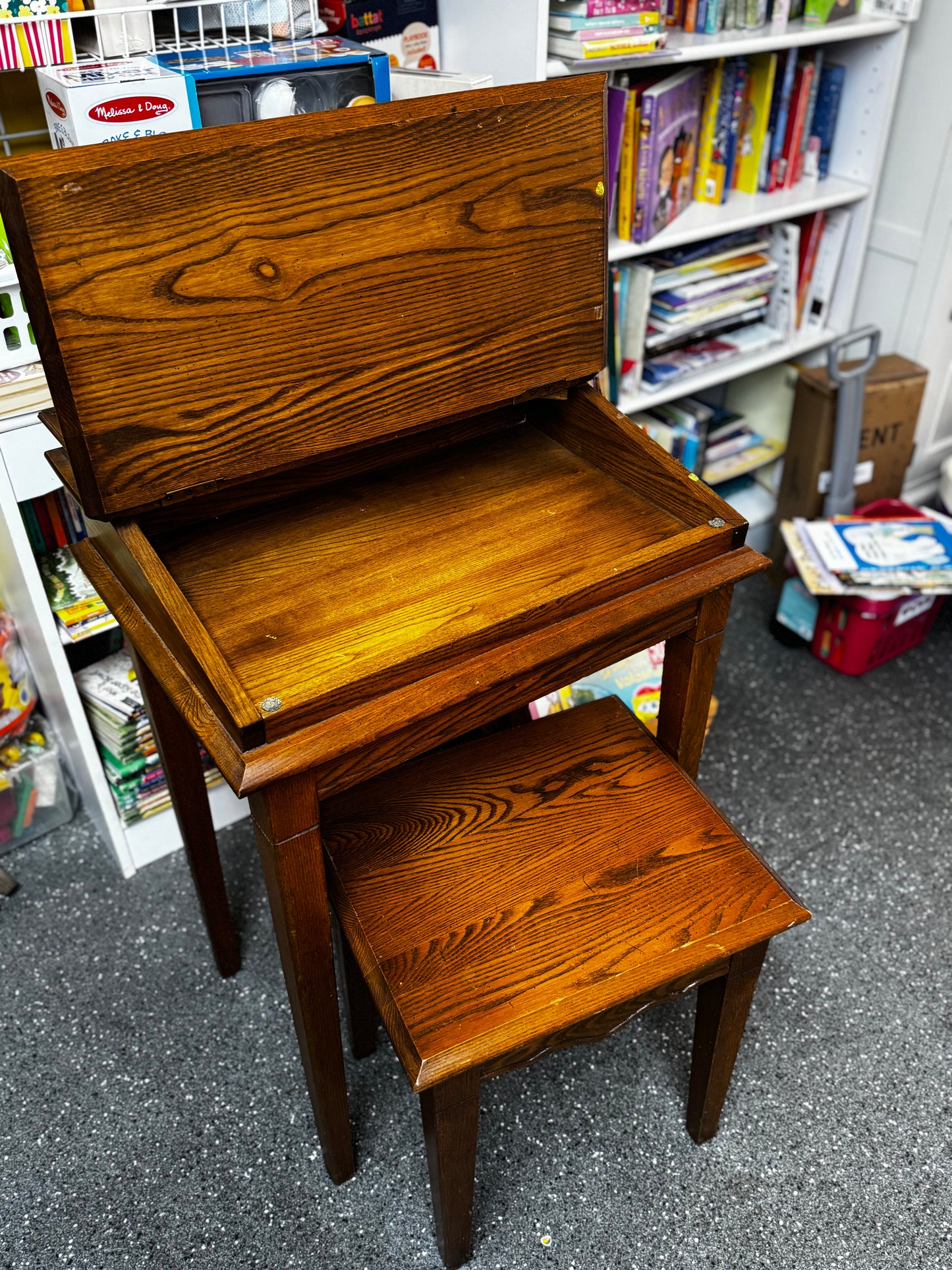 Pick up only~ Solid Wood Childs Desk with Stool