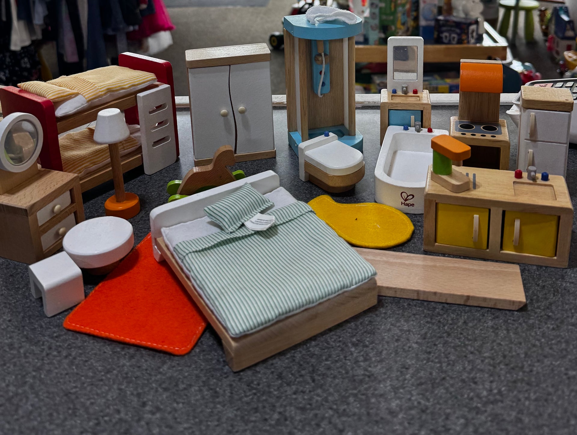 Hape Wood Dollhouse Furniture