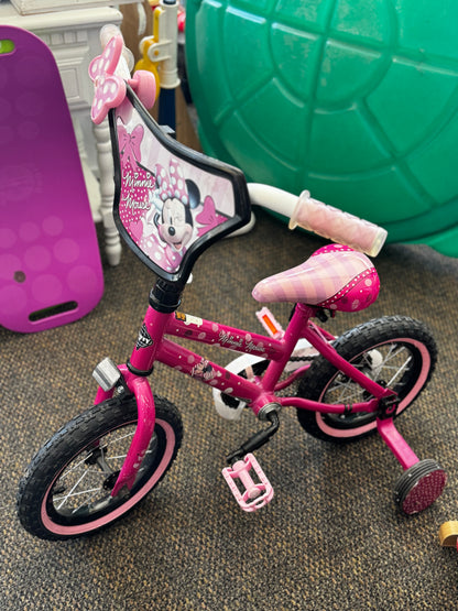 Pick up only Disney Minnie Mouse Bike With Training Wheels