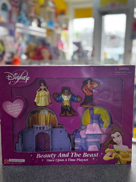 Vintage Disney Beauty & The Beast Play Set
