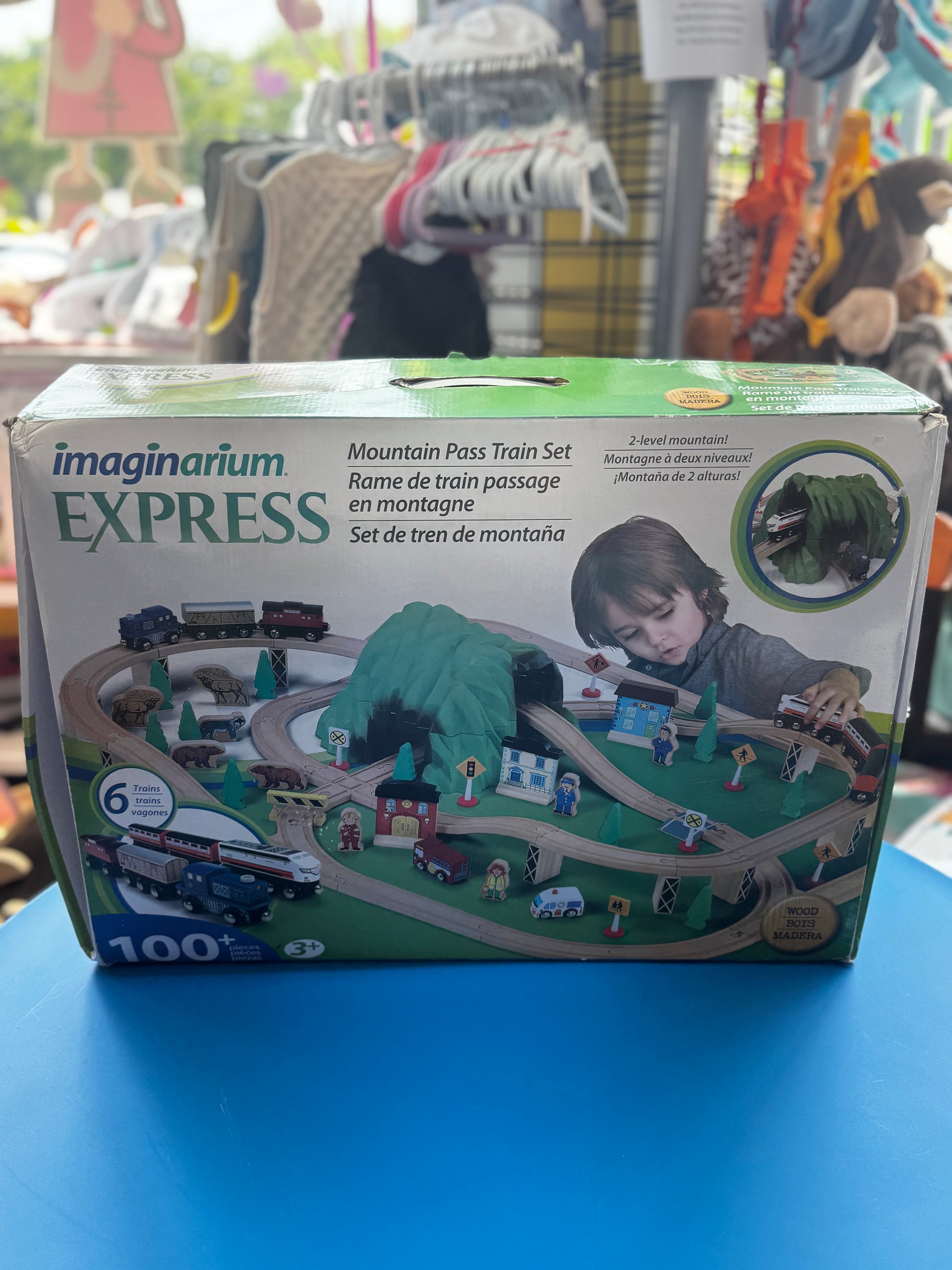 Pick up only~ new in box wood train set