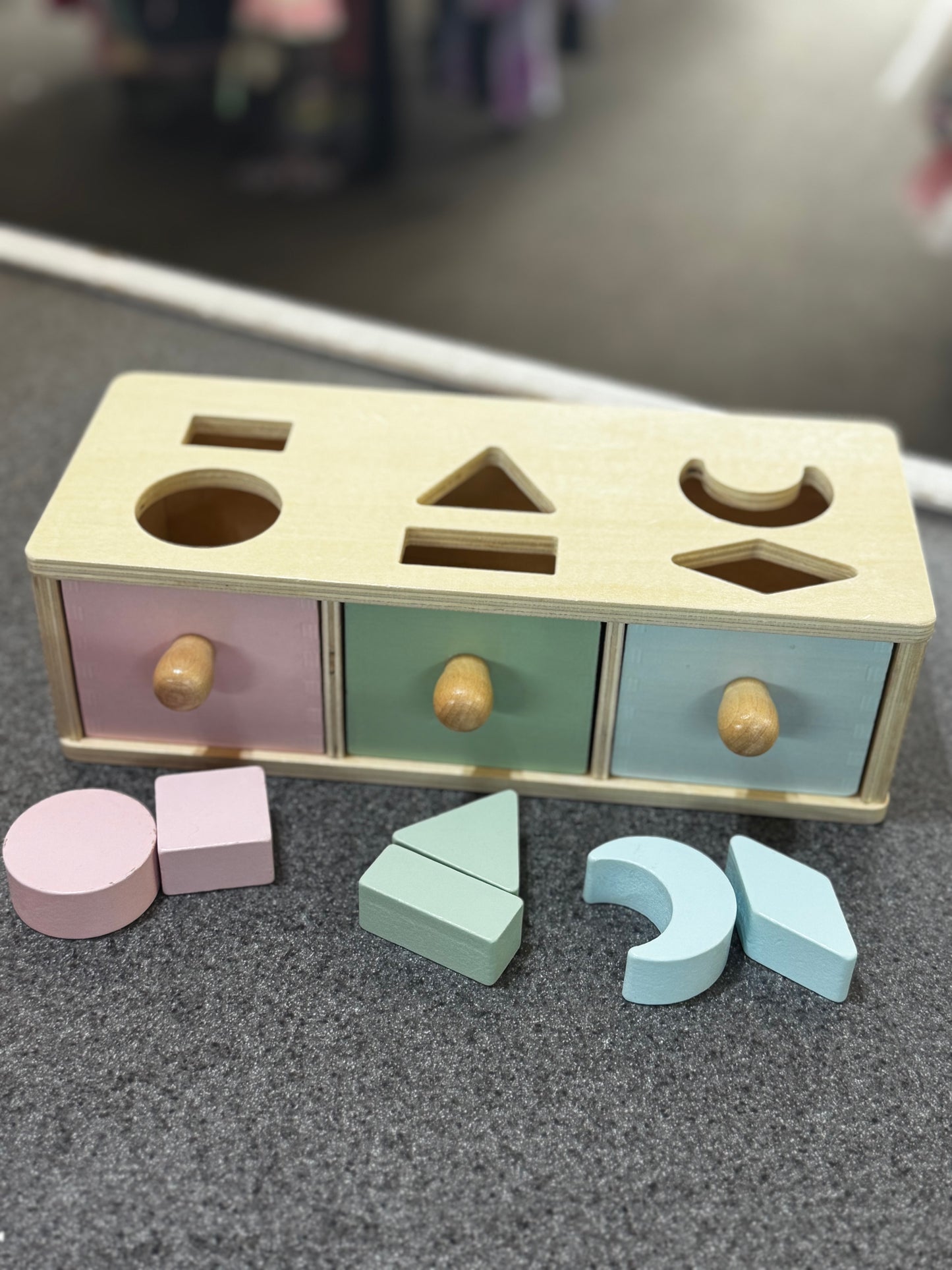 Montessori  wooden shape sorter