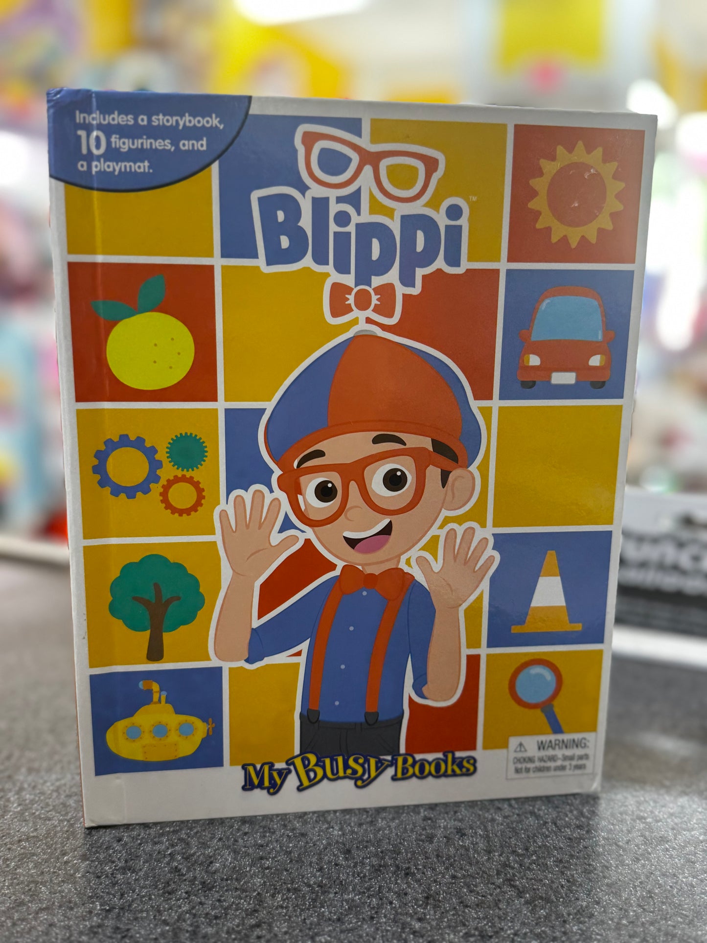 Blippi "My Busy Books" set features a storybook