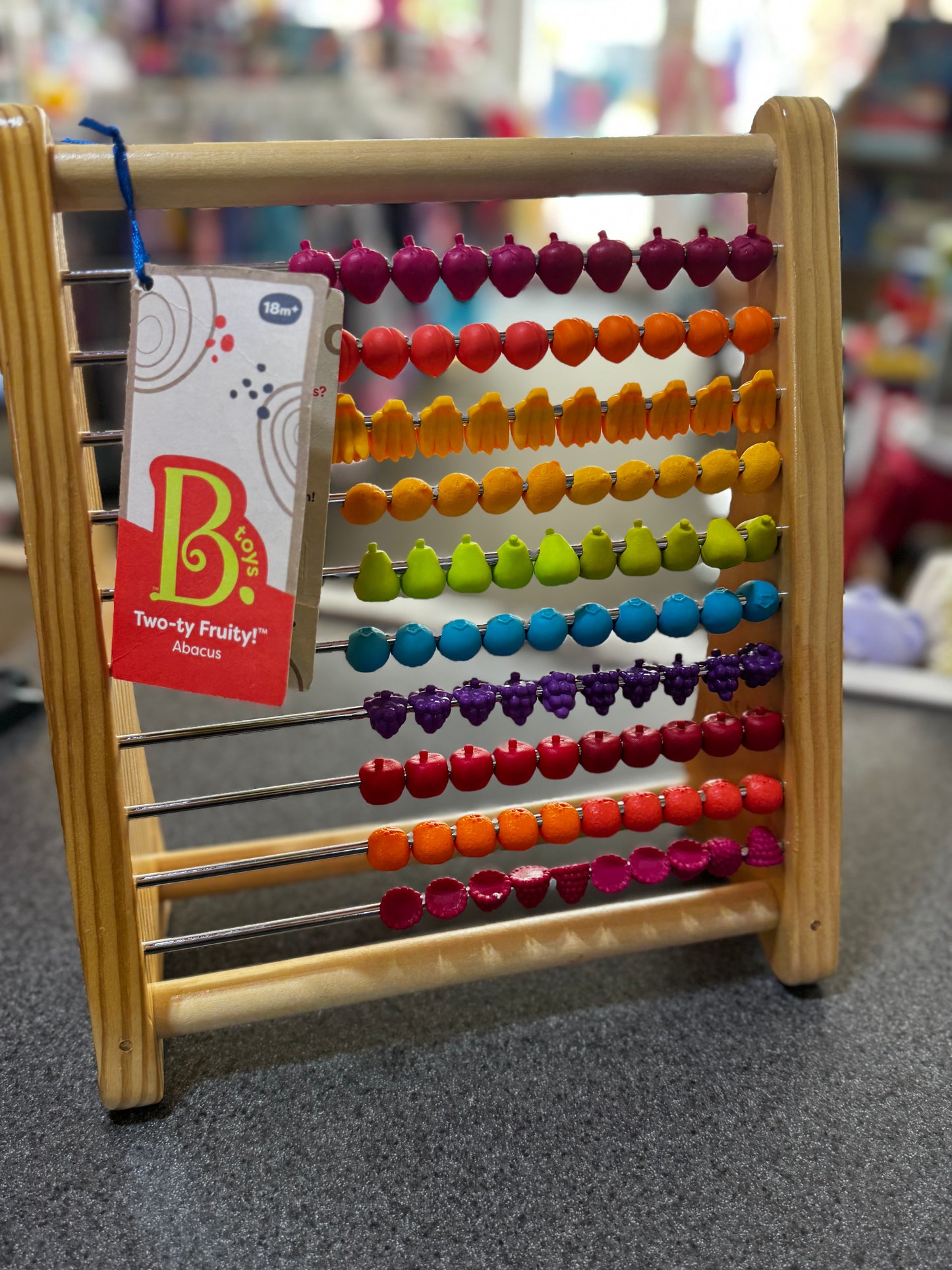 Pick up only~ New B. toys Two-ty Fruity! wooden abacus