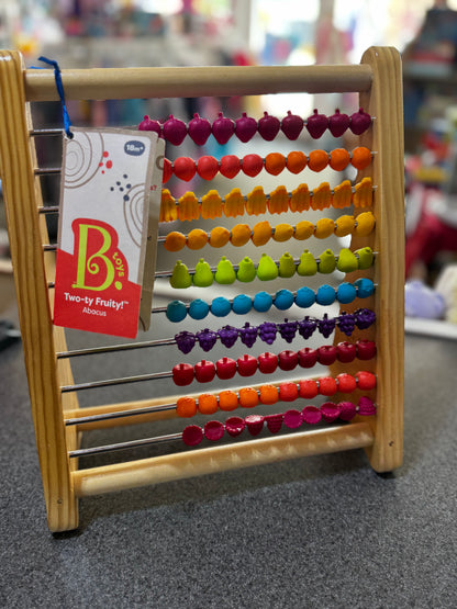 Pick up only~ New B. toys Two-ty Fruity! wooden abacus