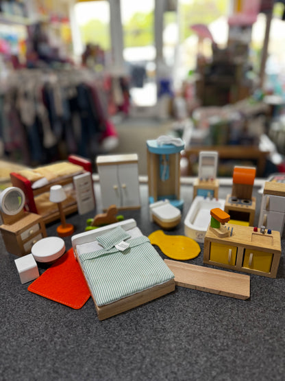 Hape Wood Dollhouse Furniture