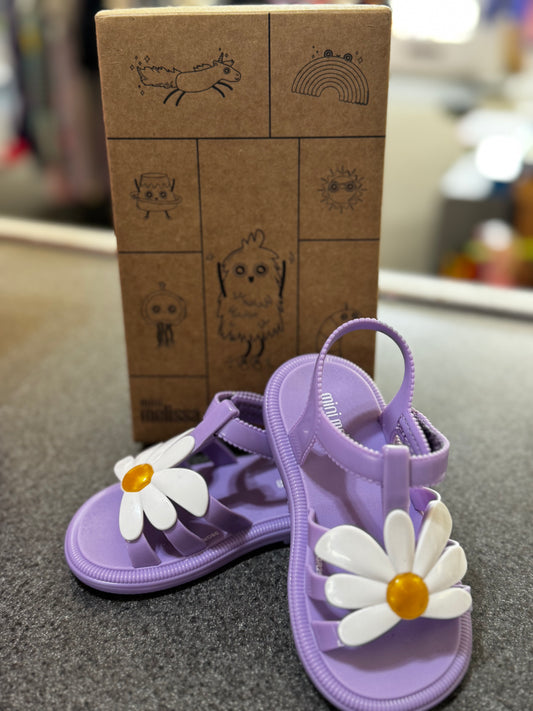 New Mini Melissa Hip Bloomy jelly sandals size 8