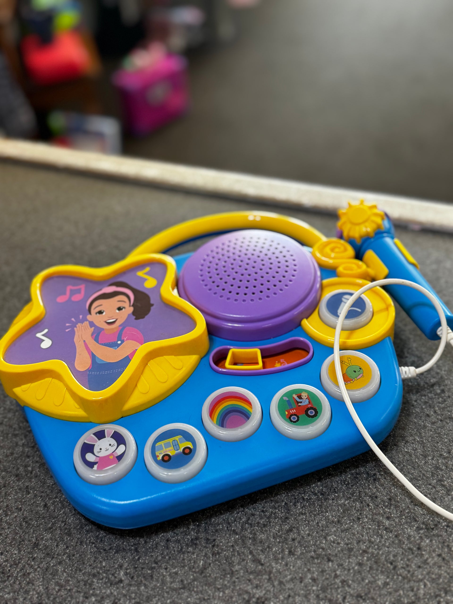 Ms. Rachel Sing Along Boombox: Music & Light Up Toy Player