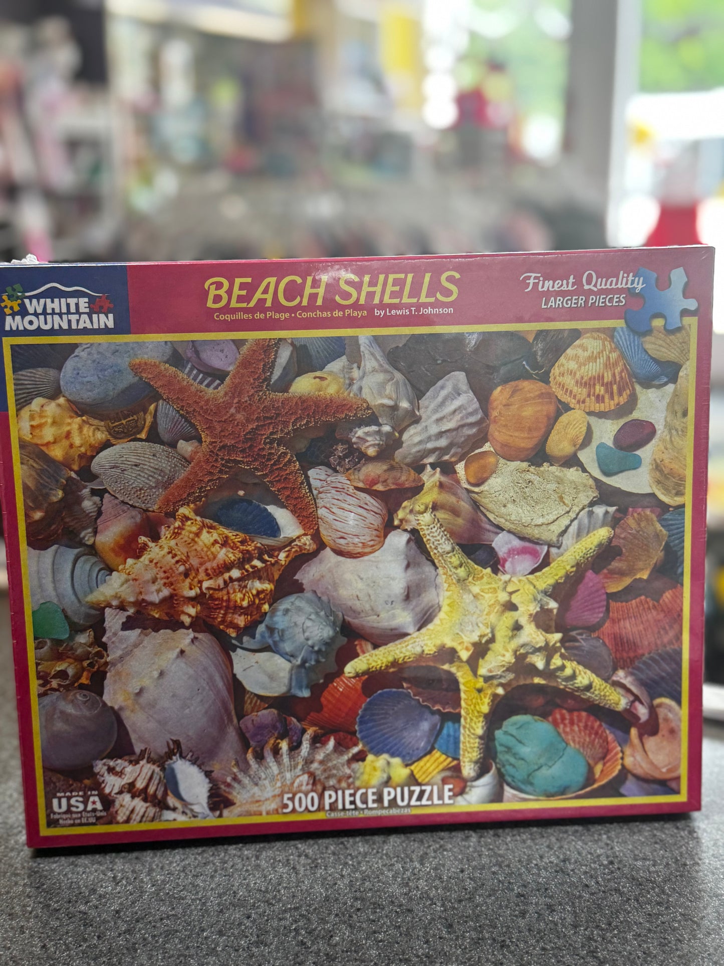 New White Mountain beach Shells 500 pc puzzle